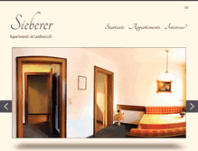 Tablet Screenshot of apartment-sieberer.at